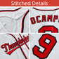 Custom Pink White Stripe Fashion Personalized Star Pattern Authentic Baseball Jersey Limited