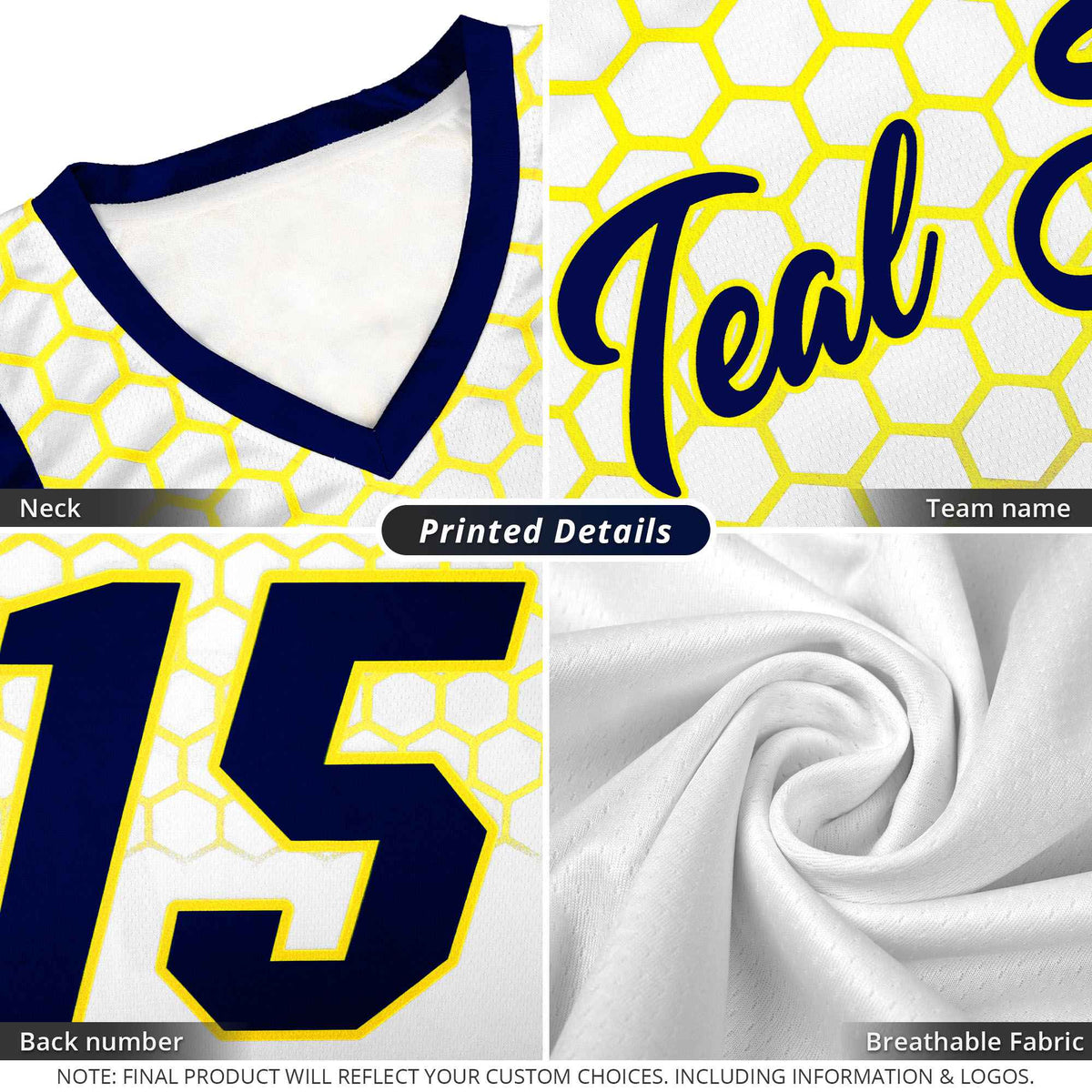 Custom Gold Personalized Honeycomb Pattern Sports Uniform Basketball Jersey Limited