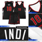 Custom Crimson Arrow Graffiti Pattern Sports Uniform Basketball Jersey Limited