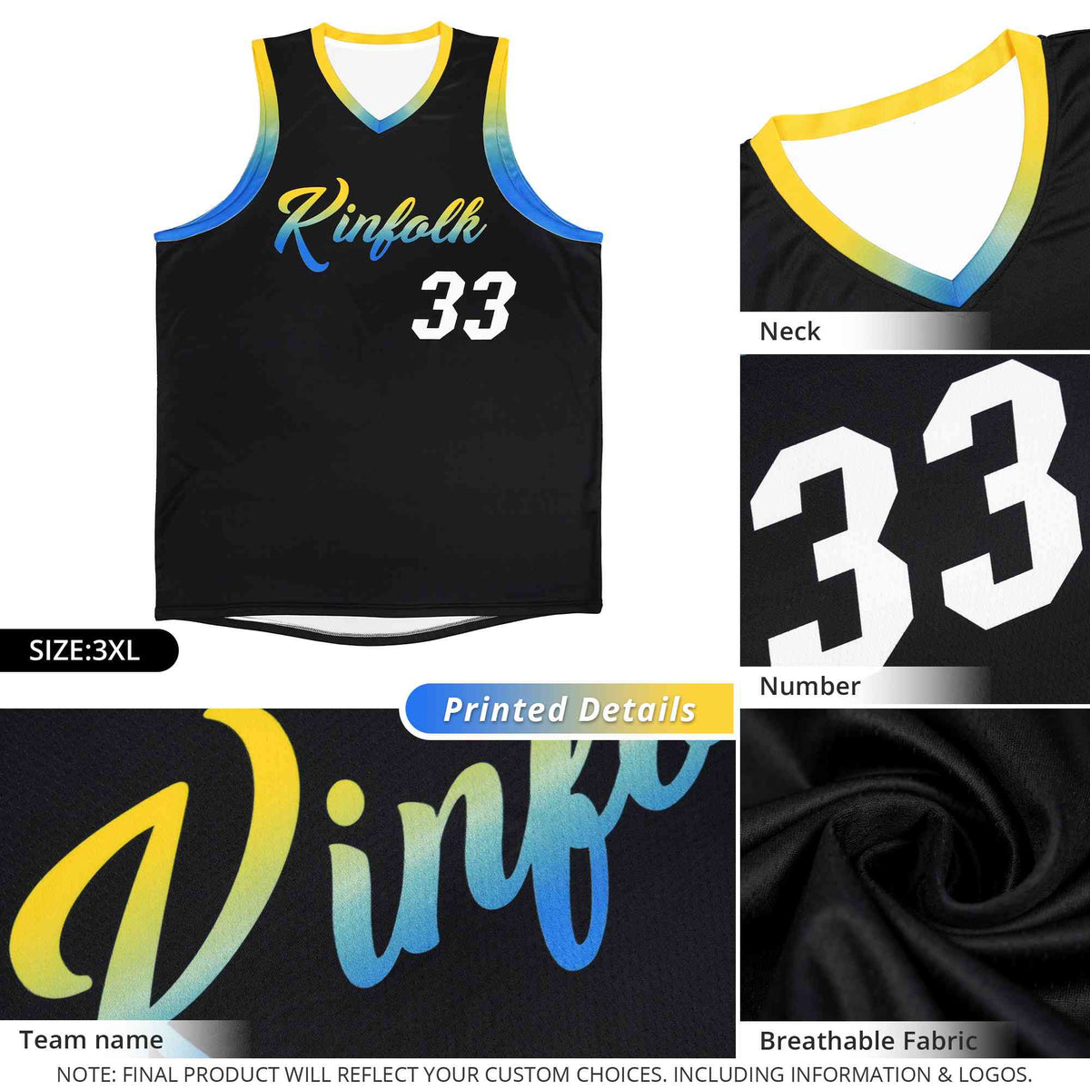 Custom Pink Personalized Gradient Font Sports Uniform Basketball Jersey Limited
