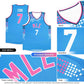 Custom Aqua Square Grid Graffiti Pattern Sports Uniform Basketball Jersey Limited
