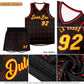 Custom Black Crimson Trailblazer Dot Pattern Sports Uniform Basketball Jersey Limited