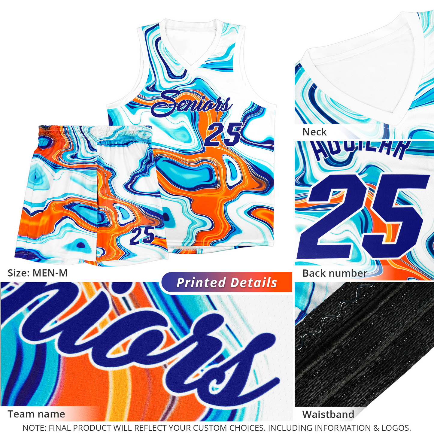 Custom Black Fluid Painting Pattern Sports Uniform Basketball Jersey Limited
