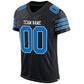 Custom Black Panther Blue-White Mesh Authentic Football Jersey Limited