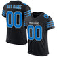 Custom Black Panther Blue-White Mesh Authentic Football Jersey Limited