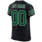 Custom Black Gotham Green-White Mesh Authentic Football Jersey Limited