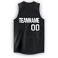 Custom Black White V-Neck Basketball Jersey Limited