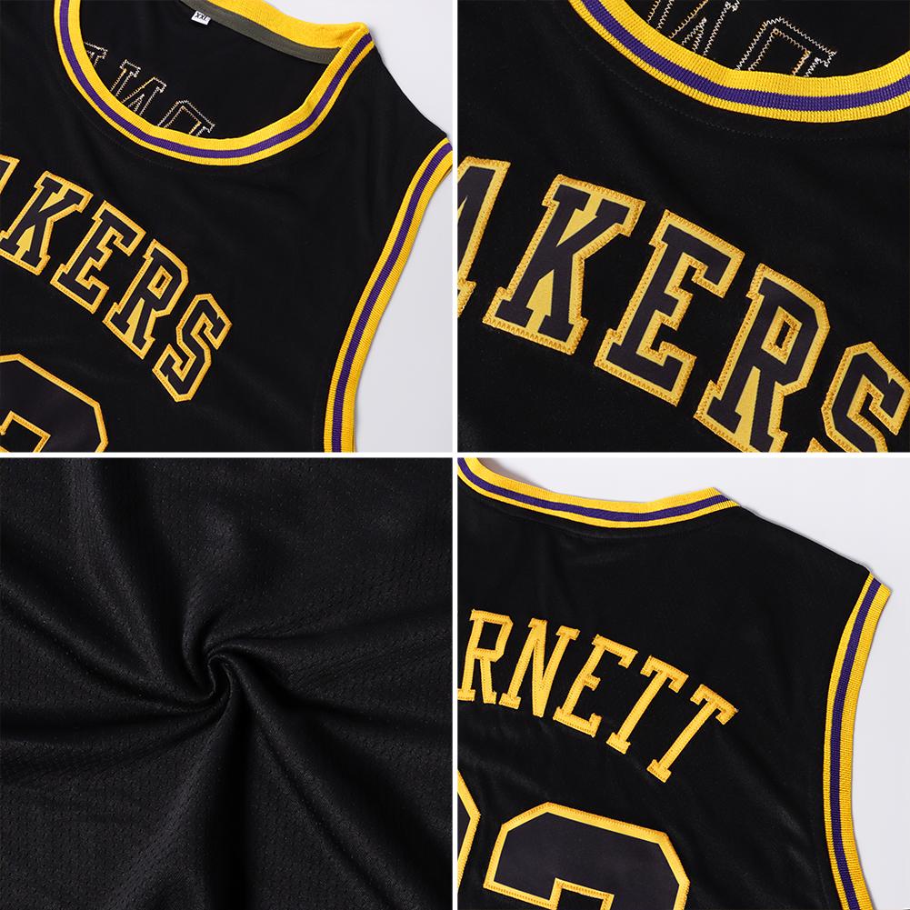 Custom Black Gold Classic Tops Authentic Basketball Jersey Limited