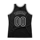 Custom Black Black-Gray Authentic Throwback Basketball Jersey Limited