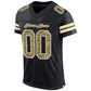 Custom Black Camo-Cream Mesh Authentic Football Jersey Limited