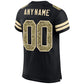 Custom Black Camo-Cream Mesh Authentic Football Jersey Limited