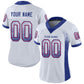 Custom White Royal-Red Mesh Drift Fashion Football Jersey Limited