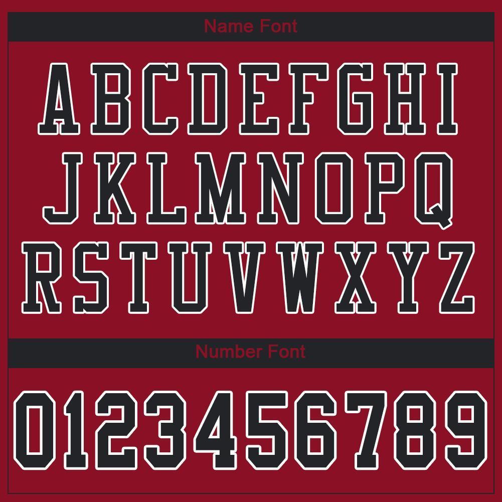 Custom Cardinal Black-White Mesh Authentic Football Jersey Limited