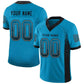 Custom Panther Blue Black-Gray Mesh Drift Fashion Football Jersey Limited
