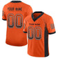 Custom Orange Black-White Mesh Drift Fashion Football Jersey Limited