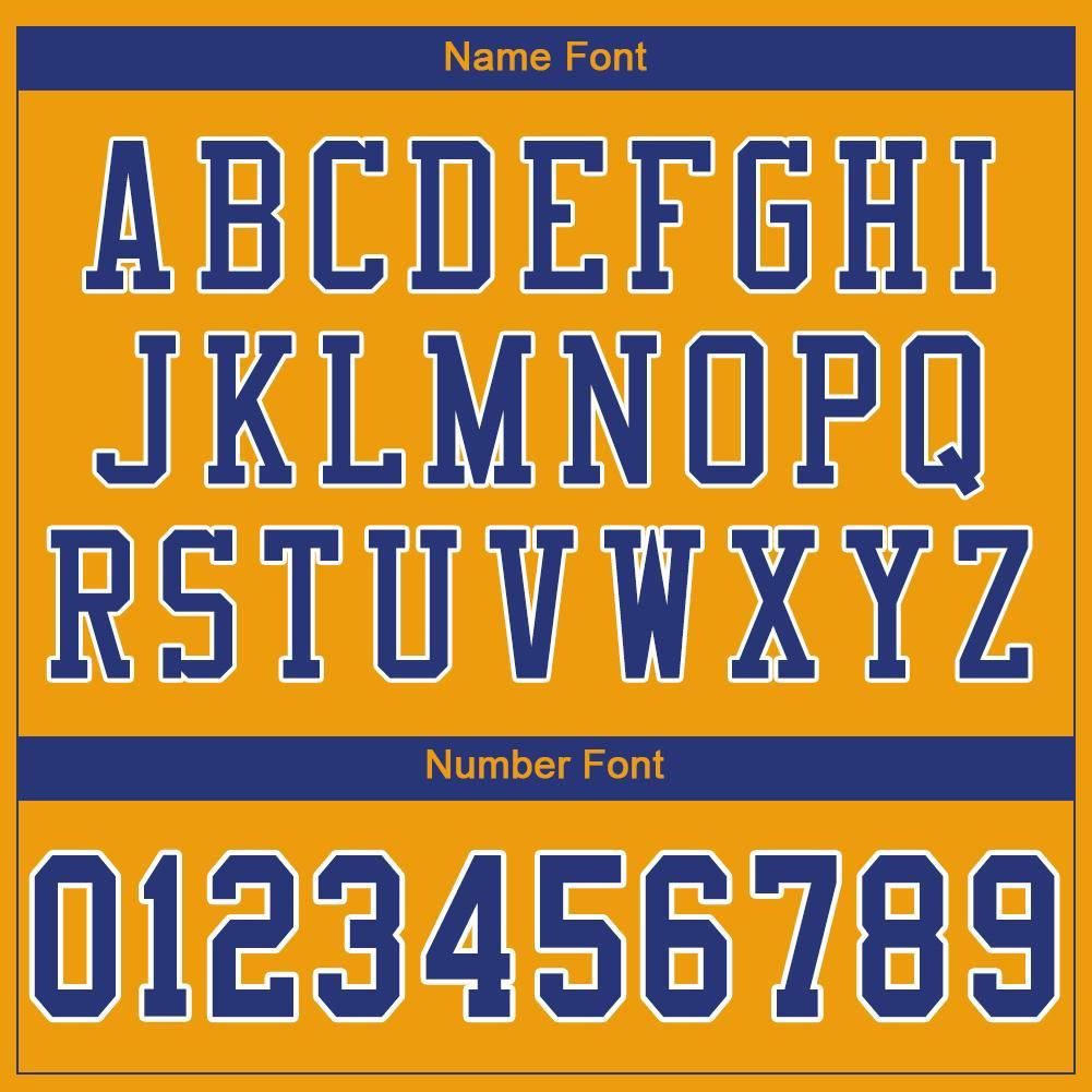 Custom Gold Royal-White Mesh Authentic Football Jersey Limited