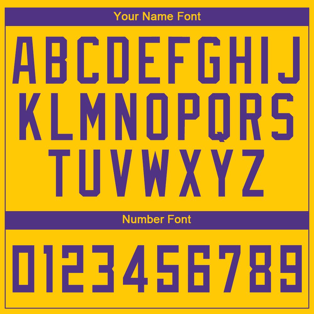 Custom Gold Purple Classic Sets Basketball Jersey Limited