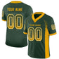 Custom Green Gold-White Mesh Drift Fashion Football Jersey Limited