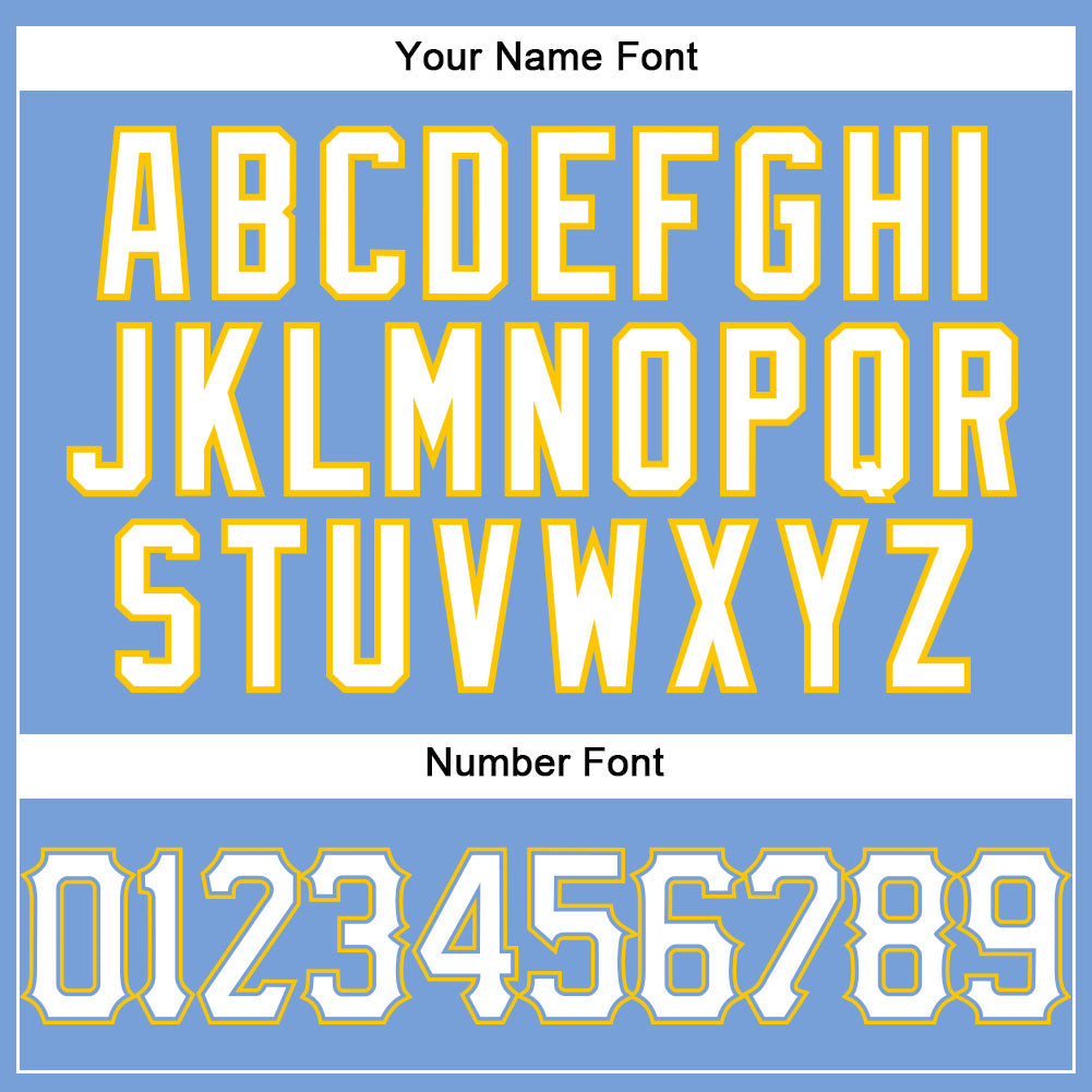 Custom Light Blue White Pinstripe White-Gold Authentic Basketball Jersey Limited