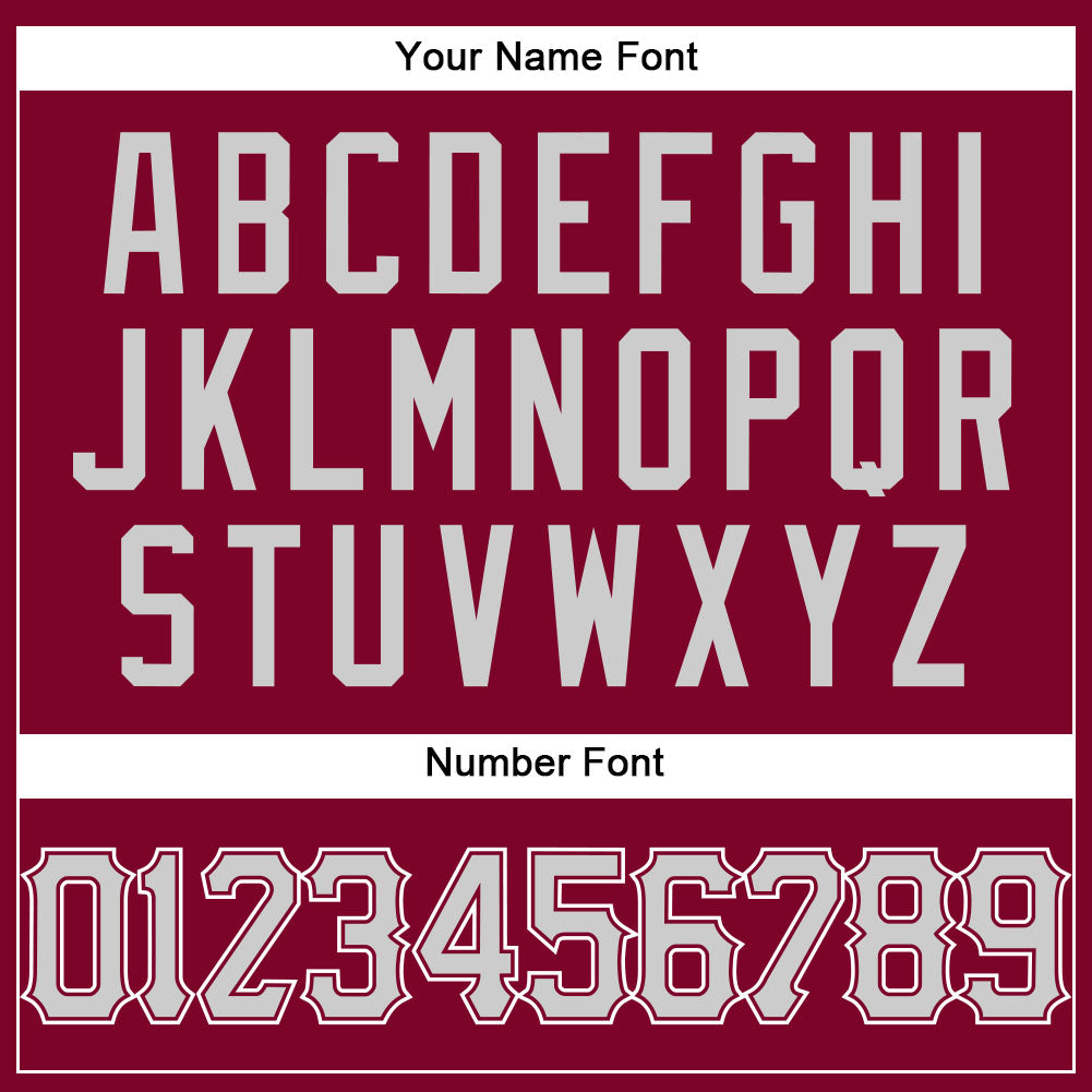 Custom Maroon White Pinstripe Gray-White Authentic Basketball Jersey Limited