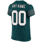 Custom Midnight Green White-Black Mesh Authentic Football Jersey Limited