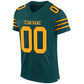 Custom Midnight Green Gold-Black Mesh Authentic Football Jersey Limited