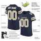 Custom Navy Vegas Gold-White Mesh Authentic Football Jersey Limited
