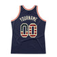 Custom Navy Vintage Usa Flag-Cream Authentic Throwback Basketball Jersey Limited