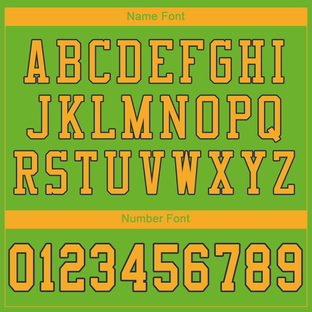 Custom Neon Green Gold-Navy Mesh Authentic Football Jersey Limited