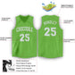 Custom Green White Classic Tops Men/Boy Athletic Basketball Jersey Limited
