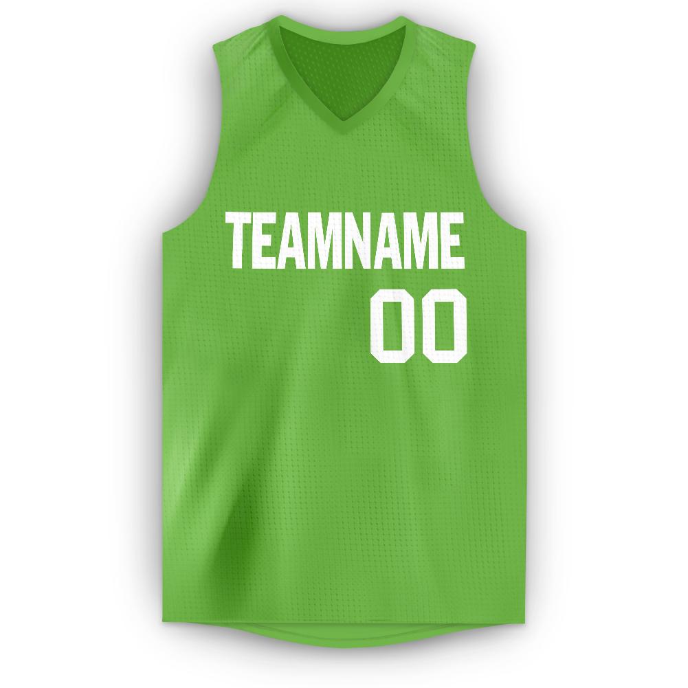 Custom Green White Classic Tops Fashion Sportwear Basketball Jersey Limited