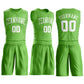 Custom Neon Green White Round Neck Suit Basketball Jersey Limited