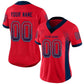 Custom Scarlet Navy-Gray Mesh Drift Fashion Football Jersey Limited