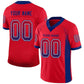 Custom Scarlet Royal-White Mesh Drift Fashion Football Jersey Limited