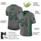 Custom Gray Gotham Green-Black Mesh Drift Fashion Football Jersey Limited