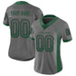 Custom Gray Gotham Green-Black Mesh Drift Fashion Football Jersey Limited