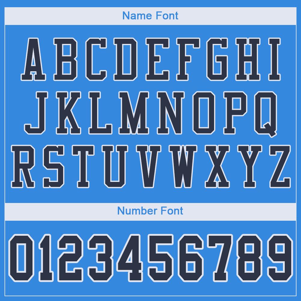 Custom Powder Blue Navy-White Mesh Authentic Football Jersey Limited