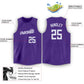 Custom Purple White Round Neck Basketball Jersey Limited