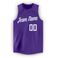 Custom Purple White Round Neck Basketball Jersey Limited