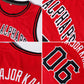 Custom Red Black-White Round Neck Rib-Knit Basketball Jersey Limited