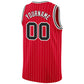 Custom Red White Pinstripe Black-White Authentic Basketball Jersey Limited
