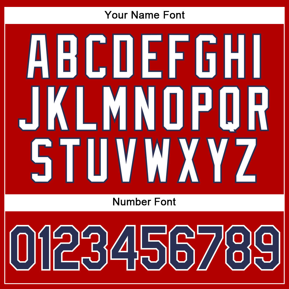 Custom Red White Pinstripe Navy-White Authentic Basketball Jersey Limited