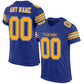 Custom Royal Gold-White Mesh Authentic Football Jersey Limited