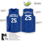 Custom Royal White Classic Tops Tank Top Basketball Jersey Limited