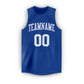 Custom Royal White Round Neck Basketball Jersey Limited