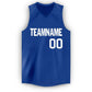 Custom Royal White V-Neck Basketball Jersey Limited