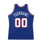 Custom Royal White-Red Authentic Throwback Basketball Jersey Limited