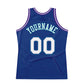 Custom Royal White-Purple Authentic Throwback Basketball Jersey Limited