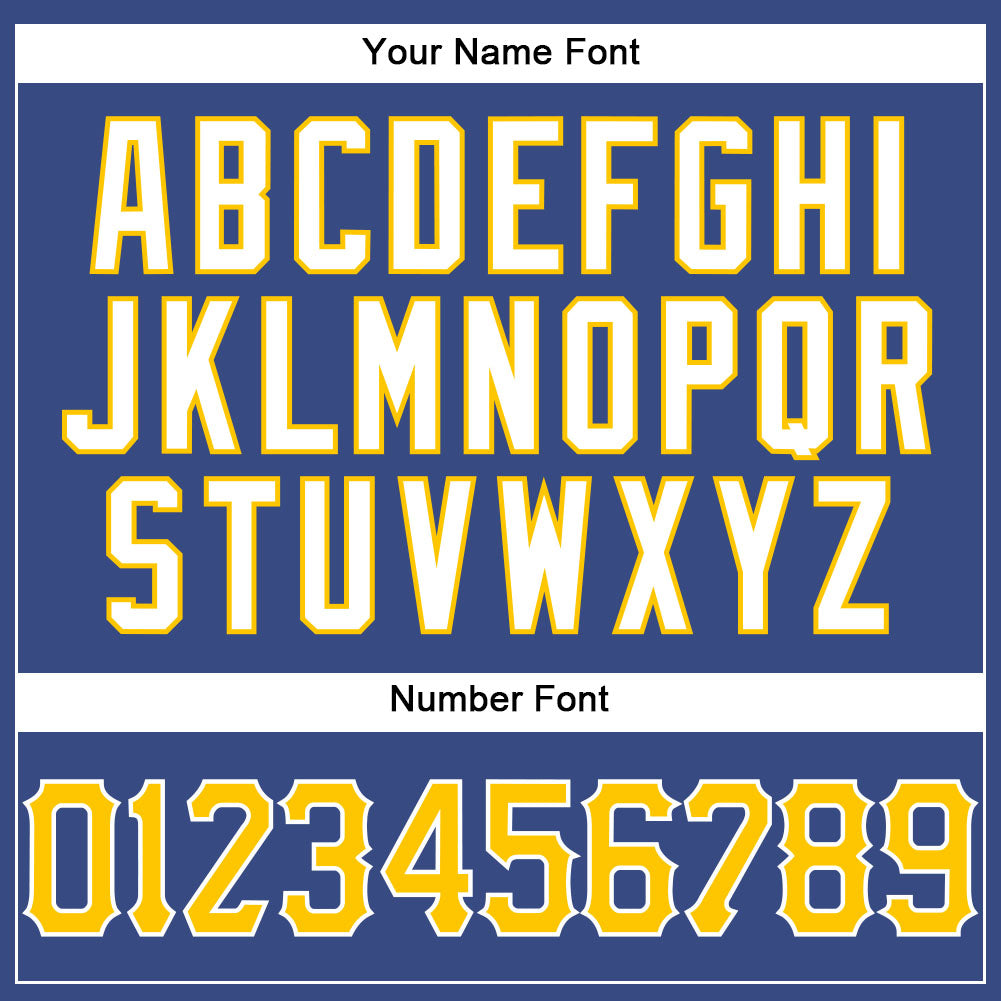 Custom Royal White Pinstripe Gold-White Authentic Basketball Jersey Limited