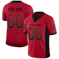 Custom Red Black-Old Gold Mesh Drift Fashion Football Jersey Limited